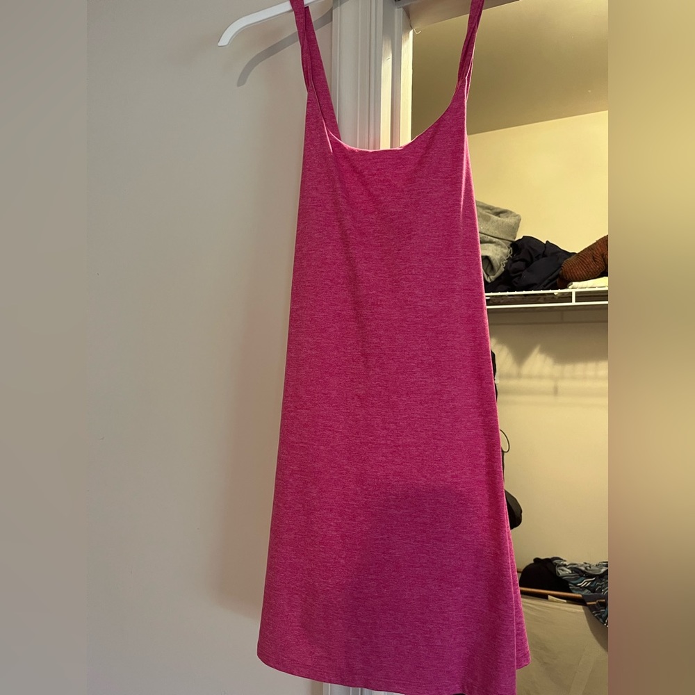 Gap fit mini dress, spaghetti straps and built in shorts and bra.